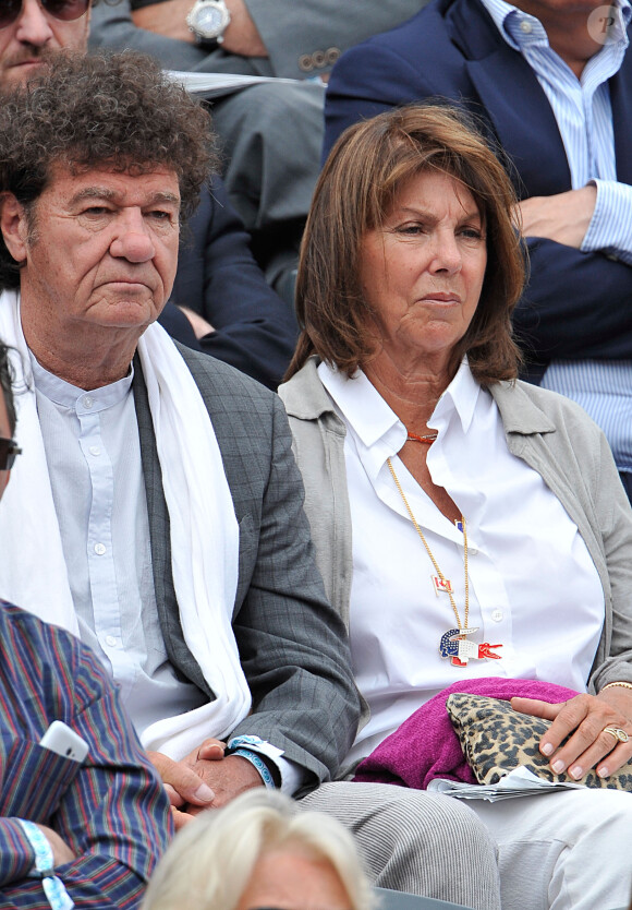 Robert Charlebois et sa femme Laurence à Roland-Garros à Paris, le 3 juin 2014.