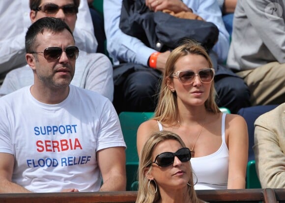Jelena Ristic (compagne de Novak Djokovic) à Roland-Garros à Paris, le 3 juin 2014.