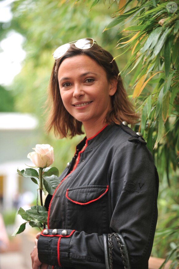Sandrine Quétier au village Roland-Garros à Paris, le 3 juin 2014.
