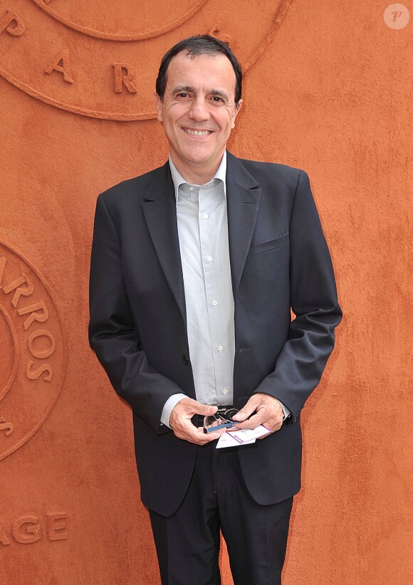 Thierry Beccaro au village Roland-Garros à Paris, le 3 juin 2014.