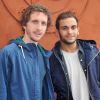 Baptiste Lecaplain et Malik Bentalha au village Roland-Garros à Paris, le 3 juin 2014.