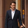 Robert Downey Jr. sur le tournage du film "The Judge" à Shelburne Falls, le 6 juin 2013
