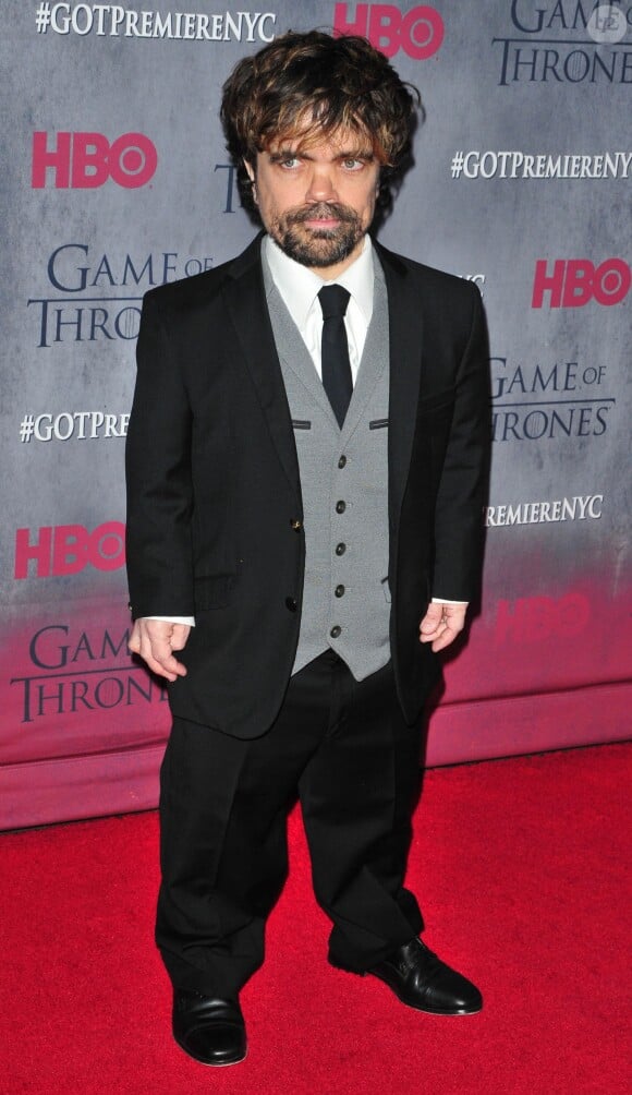 Peter Dinklage - Présentation de la saison 4 de la série "Game of Thrones" à New York, le 19 mars 2014.