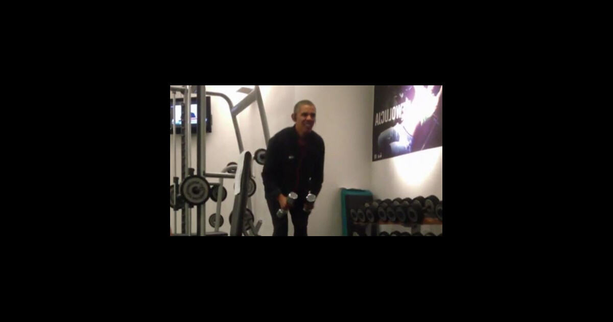 Obama Working Out Barack Obama : Filmé en pleine séance de muscu ! - Ode (Purepeople)