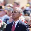 Barack Obama à la cérémonie du 70e anniversaire du débarquement sur les plages de Normandie au cimetière de Colleville en France le 6 juin 2014.