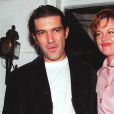  Antonio Banderas et Melanie Griffith &agrave; Londres en 1995. 
 &nbsp; 