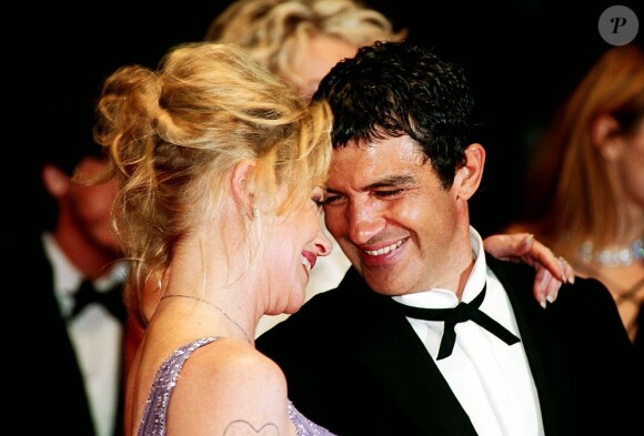 Antonio Banderas et Melanie Griffith à Cannes en 2002.