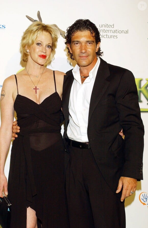 Antonio Banderas et Melanie Griffith à Madrid en 2004.
