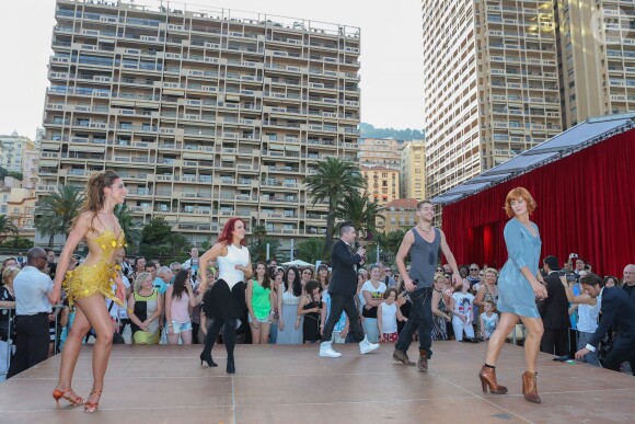 Silvia Notargiacomo, Jaclyn Spencer, Chris Marques, Yann-Alrick, Fauve Hautot - L'équipe de TF1 de "Danse avec les Stars" donne un show lors du 54e Festival de Télévision de Monte-Carlo, le 8 juin 2014.