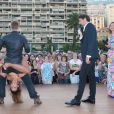  Yann-Alrick, Silvia Notargiacomo, Vincent Cerutti, Sandrine Qu&eacute;tier - L'&eacute;quipe de TF1 de "Danse avec les Stars" donne un show lors du 54e Festival de T&eacute;l&eacute;vision de Monte-Carlo, le 8 juin 2014. 