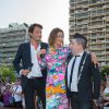 Vincent Cerutti, Sandrine Quétier, Chris Marques - L'équipe de TF1 de "Danse avec les Stars" donne un show lors du 54e Festival de Télévision de Monte-Carlo, le 8 juin 2014.