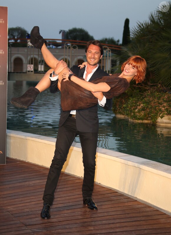Fauve Hautot et Vincent Cerutti - Soirée au Monte-Carlo Bay lors du 54e Festival de Télévision de Monte-Carlo, le 8 juin 2014.