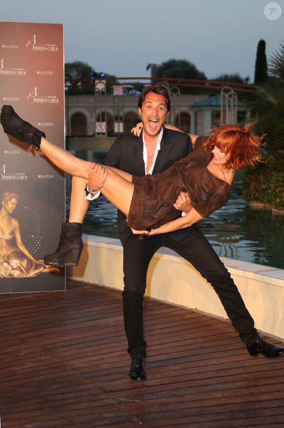 Fauve Hautot et Vincent Cerutti - Soirée au Monte-Carlo Bay lors du 54e Festival de Télévision de Monte-Carlo, le 8 juin 2014.