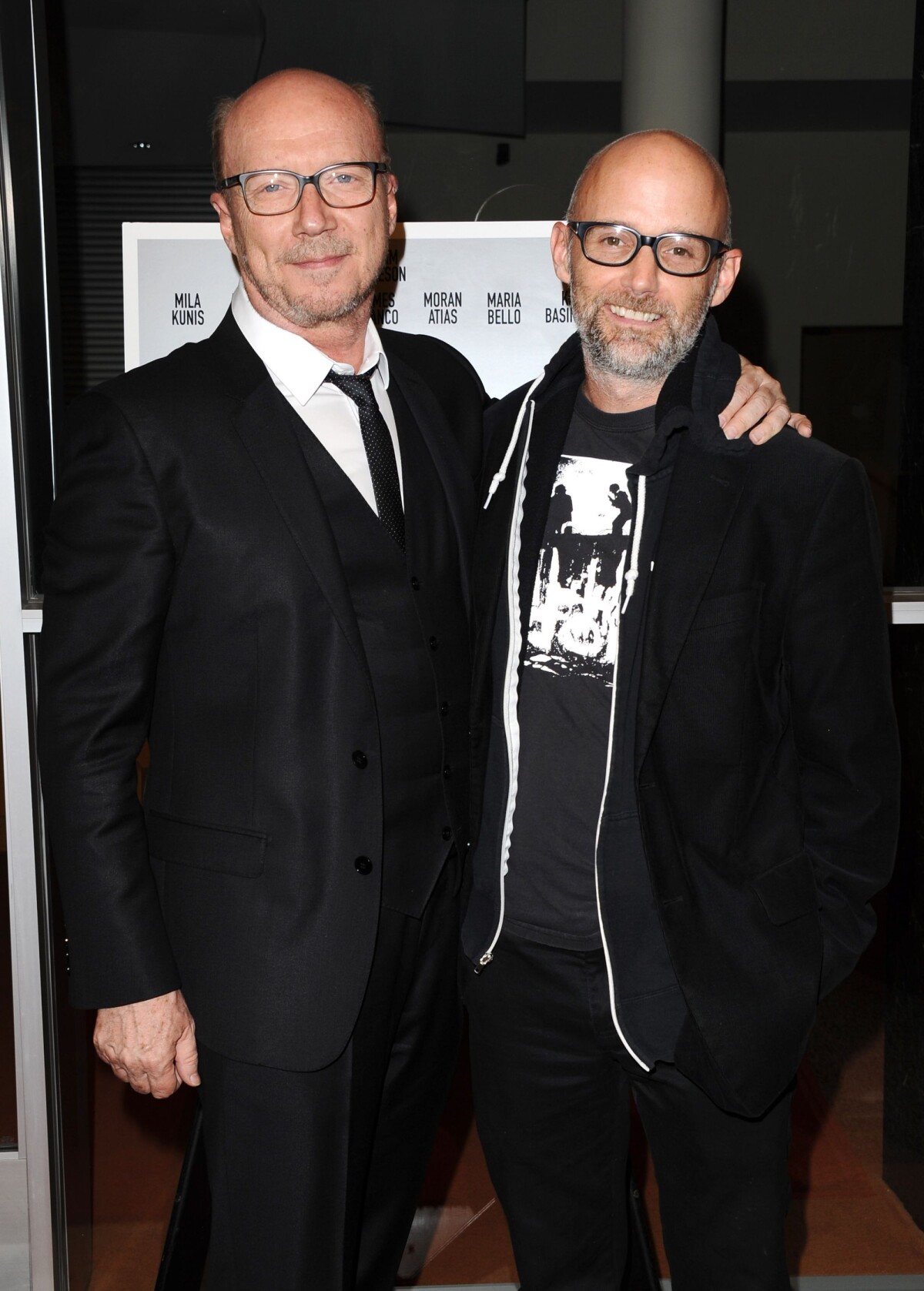 Photo Paul Haggis, Moby lors de la première de Third Person à Los Angeles, le 9 juin 2014