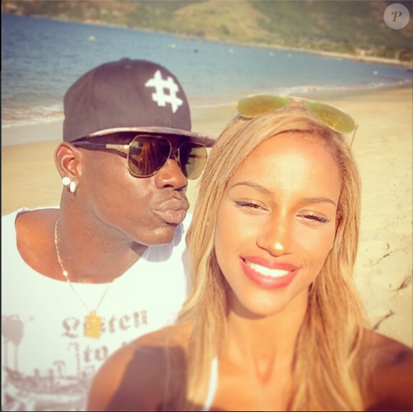 Fanny Neguesha et son fiancé Mario Balotelli, photo publiée sur son compte Instagram le 9 juin 2014