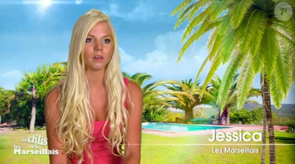 Jessica dans Les Ch'tis vs Les Marseillais sur W9, le jeudi 12 juin 2014