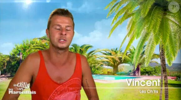 Vincent dans Les Ch'tis vs Les Marseillais sur W9, le jeudi 12 juin 2014