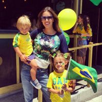 Alessandra Ambrosio : En famille pour supporter le Brésil à la Coupe du Monde