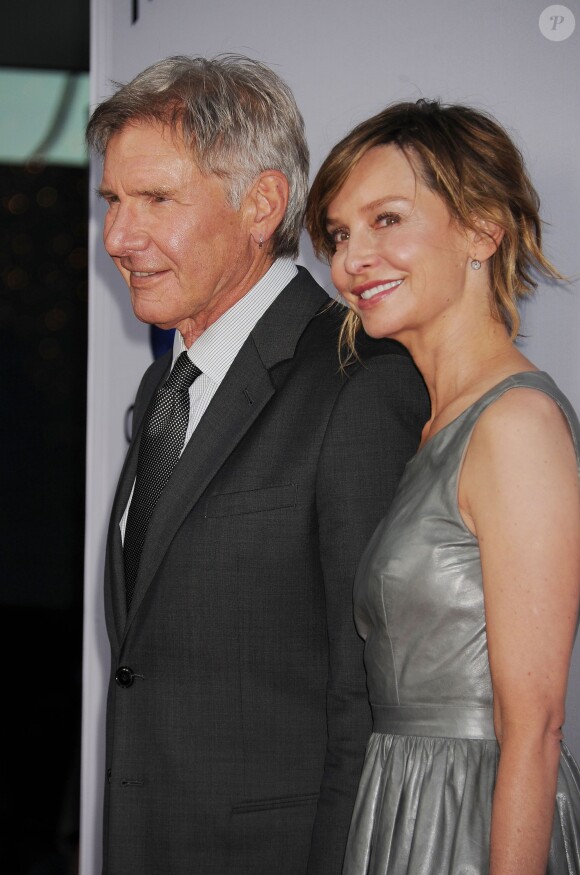 Harrison Ford et Calista Flockhart - Premiere du film "Paranoia" à Los Angeles, le 8 août 2013.
