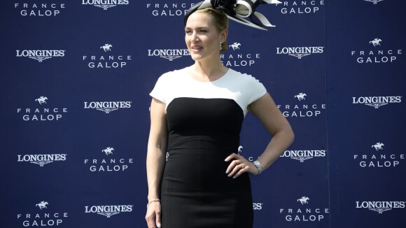 Kate Winslet : Marraine chic au bras de son mari Ned Rocknroll à Chantilly