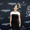 Kate Winslet en Narciso Rodriguez au 165e "Prix de Diane Longines" à l'hippodrome de Chantilly le 15 juin 2014.