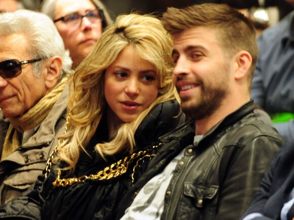Shakira et son amoureux Gerard Piqué à Barcelone, le 14 mars 2013