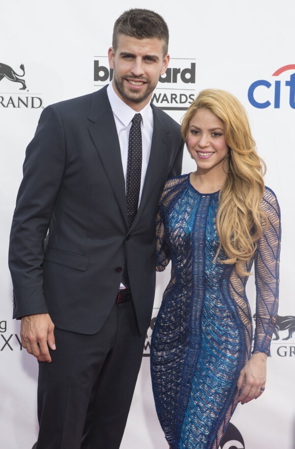 Gerard Piqué et Shakira à Las Vegas, le 18 mai 2014. 