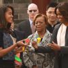 Michelle Obama entourée de ses filles Malia et Sasha lors de son voyage en Chine en mars 2014