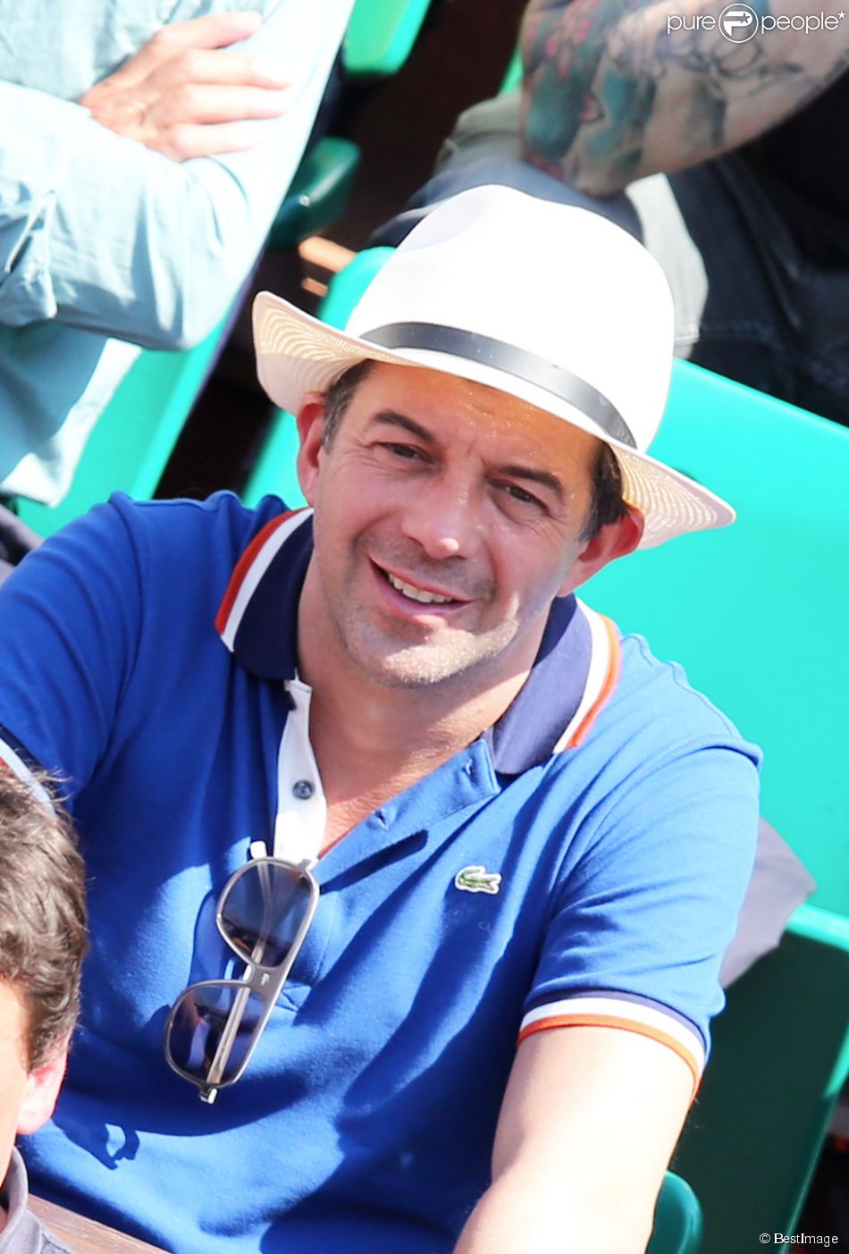 Stéphane Plaza - People aux Internationaux de France de tennis à Roland-Garros le 7 juin 2013.