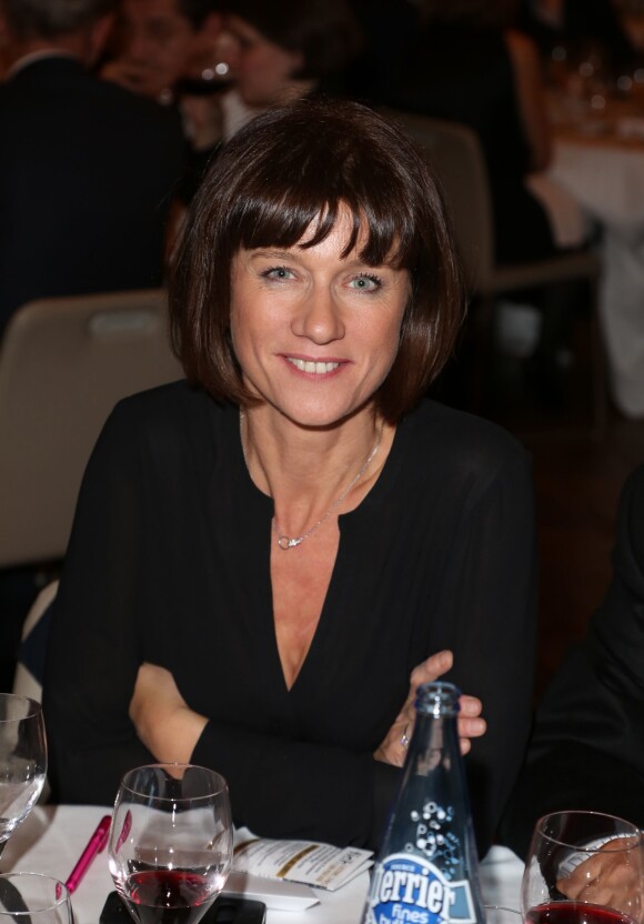 Exclusif - Carole Gaessler - Soirée annuelle de la FIDH (Fédération Internationale des Droits de l'homme) et 65e anniversaire de la Déclaration universelle des Droits de l'Homme à l'Hotêl de Ville de Paris le 10 décembre 2013.