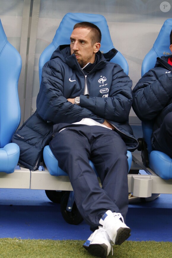 Franck Ribéry lors du match amical entre la France et la Norvège au stade de France à Saint-Denis le 27 mai 2014