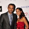 Tony Parker et Axelle lors du 7e Par Coeur Gala à l'abbaye de Collonges, à Lyon le 20 septembre 2012