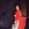 Maria Callas sur scène à Paris en janvier 1974.