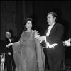 Maria Callas avec Giuseppe Di Stephano à Paris en 1974.