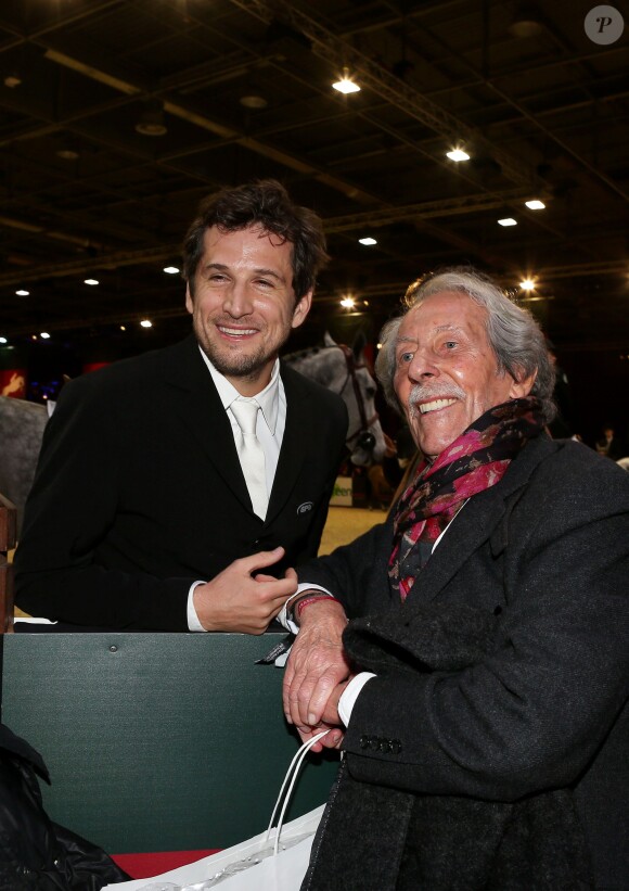 Guillaume Canet et Jean Rochefort dans le cadre du Gucci Paris Masters 2012 à Paris Villepinte