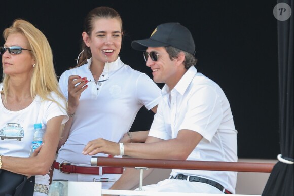 Guillaume Canet et Charlotte Casiraghi - Jumping International de Cannes le 12 Juin 2014