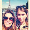 Cindy Crawford et sa fille Kaia à Paris. Photo postée le 19 mai 2014.