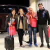 La famille d'Augusto Fernandez à l'aeroport de Belo Horizonte (Brésil), le 22 juin 2014. Elle rentre en Argentine après avoir rendu visite au joueur en pleine Coupe du monde. 