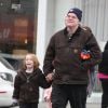 Philip Seymour Hoffman avec Mimi O'Donnell et leurs enfants à New York le 14 mars 2009