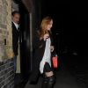 Lindsay Lohan à la sortie du Chiltern Firehouse à Londres, le 18 juin 2014.