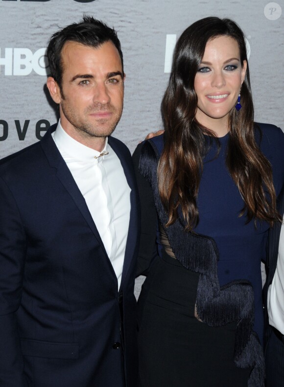 Justin Theroux et Liv Tyler lors de la présentation de la série HBO "The Leftovers" à New York le 23 juin 2014