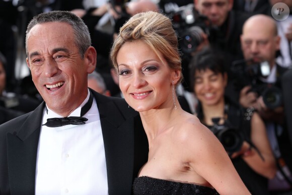Thierry Ardisson et Audrey Crespo-Mara au Festival de Cannes, le 19 mai 2012.