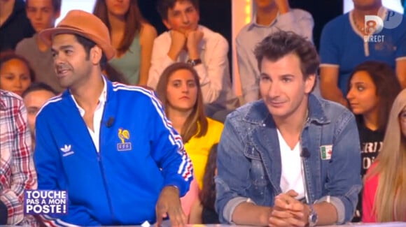 Jamel Debbouze et Michaël Youn sur le plateau de Touche pas à mon poste, le mercredi 25 juin sur D8.