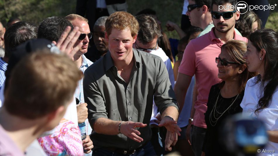 Le prince Harry en visite à Mata Atlantica (la fôret Atlantique), au Brésil, le 25 juin 2014.