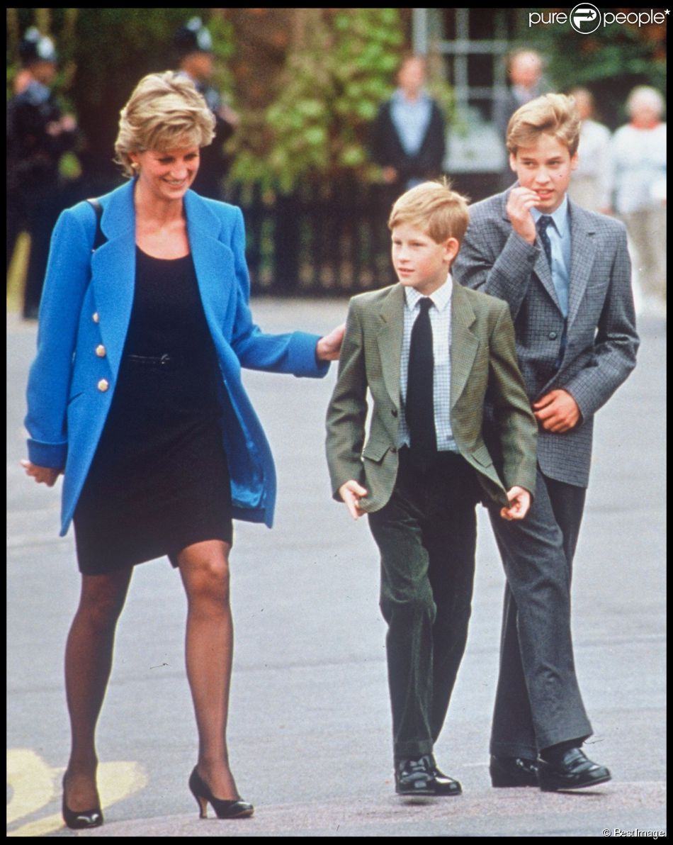  Archives - Lady Diana, les princes Harry et William, à Londres, le 23 novembre 1995. 
  