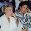 Caroline Receveur et son fiancé Valentin Lucas assistant à la projection du match France - Equateur sur le bateau Kia à Paris, le 25 juin 2014