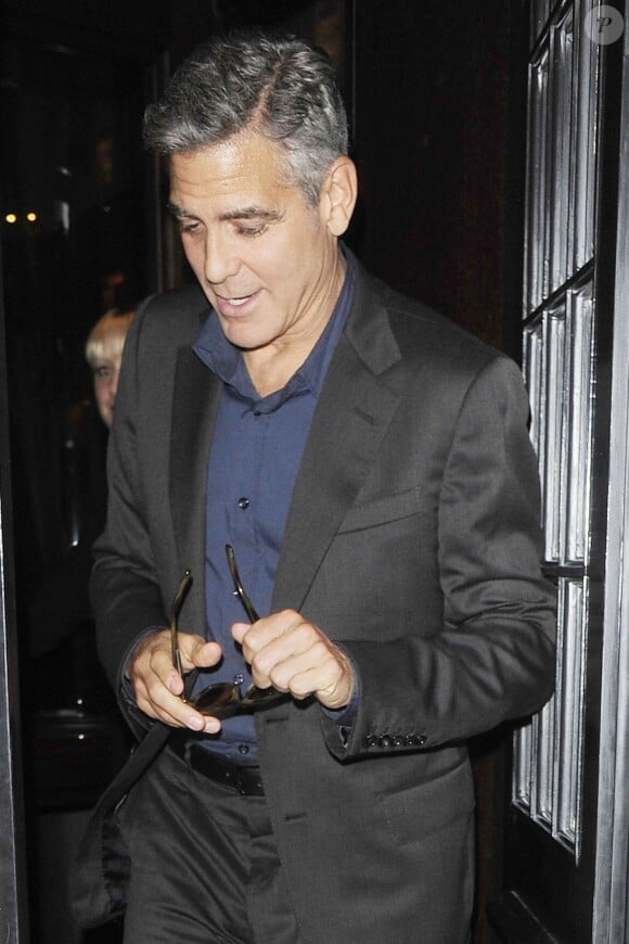 George Clooney à Londres le 25 octobre 2013.