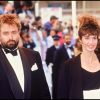 Anne Parillaud et Luc Besson lors du Festival de Cannes 1990