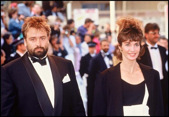 Anne Parillaud et Luc Besson lors du Festival de Cannes 1990