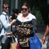 Khloe Kardashian et son petit ami French Montana à la sortie de leur hôtel à New York, le 28 juin 2014